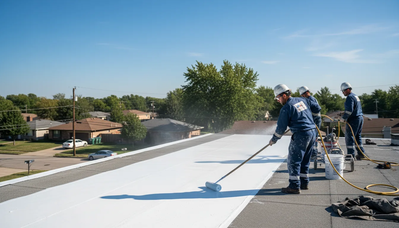 Commercial roof coating in Commodore, PA near me